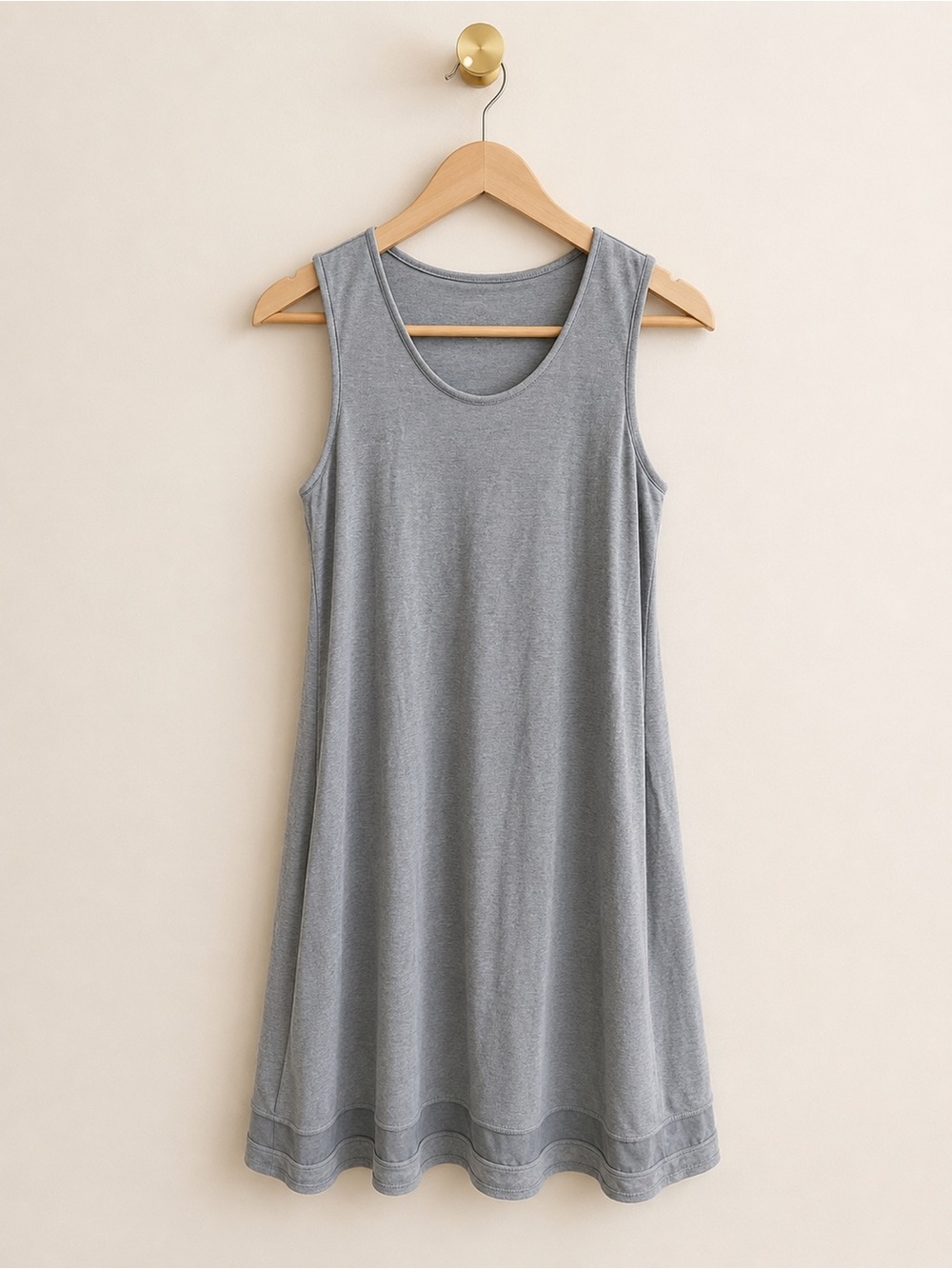 MPG Gray TENCEL™ Modal Sleeveless Swing Dress | Size Medium